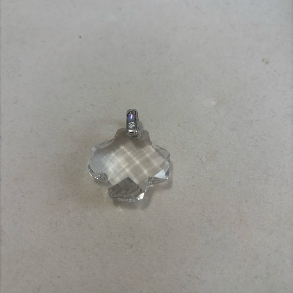 Swarovski Clear Crystal Pendant with Silver Bail